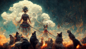 conduit_A_humanoid_entitiy_metal_carapace_swords_bikini_cowbow__dffb7cfa-ed8a-456f-810a-f340ce35b050