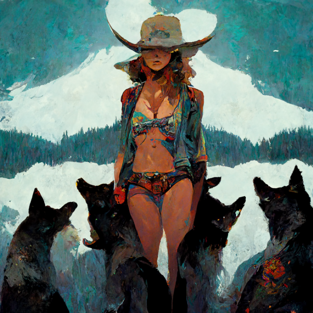 conduit_bikini_cowboy_girl_surrounded_by_wolves_by_kent_william_55201af4-0750-4ca8-9155-595cf071debf