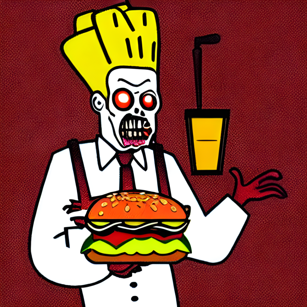 zombie_working_in_a_fast_food_restaurant__Detailed_and_Intricate__Warm_Color_Palette_Seed-7972683_Steps-50_Guidance-7.5