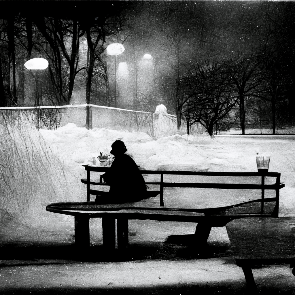 conduit_black_and_white_photo_of_some_creep_on_a_bench_eating_i_4d860af6-6c14-4629-95bb-a6d4c3f17ab1