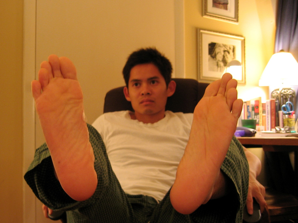 Post-race by reflexblue foot sole hair photo