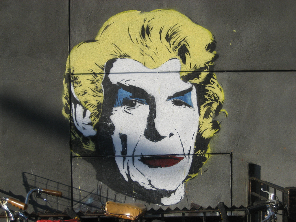 Leonard Nimoy Mural by Mr. Brainwash by SliceofNYC Nimoy photo