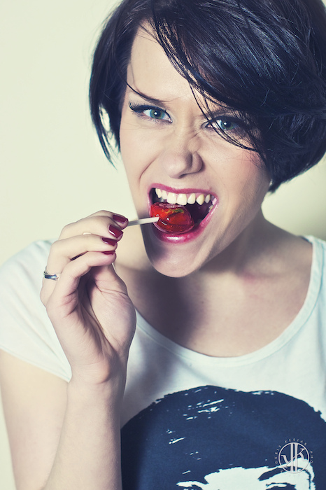 My Boy Lollipop by Kris Kesiak Photography girl biting photo