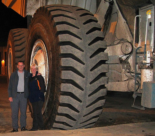 Tyre by D W S coal truck tire photo